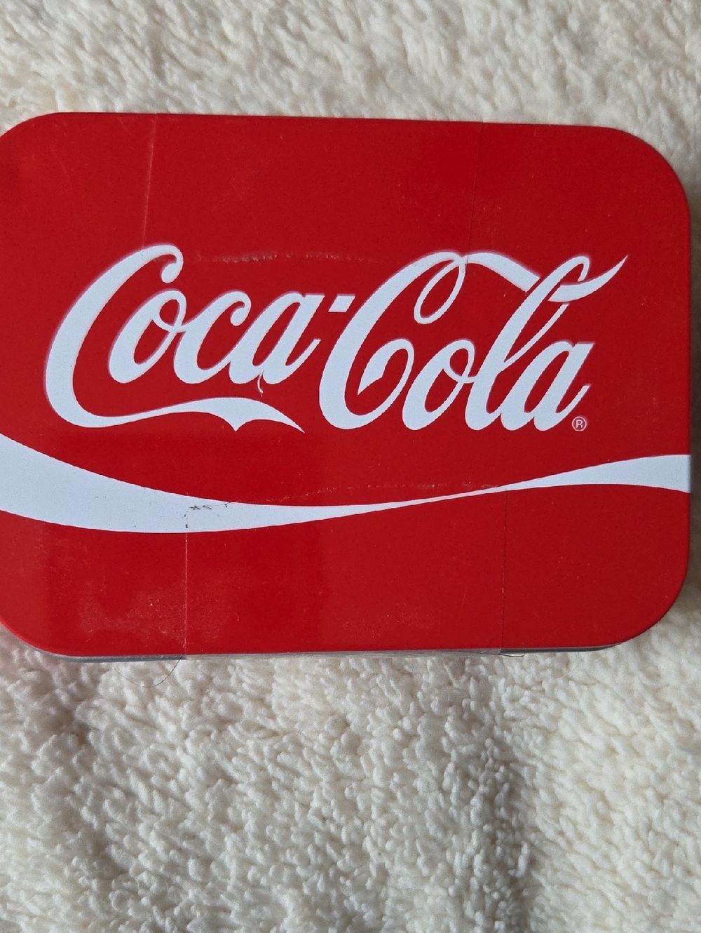2 Coca-Cola Red and White Tin Case & Freshly Baked Muffins Tin Case